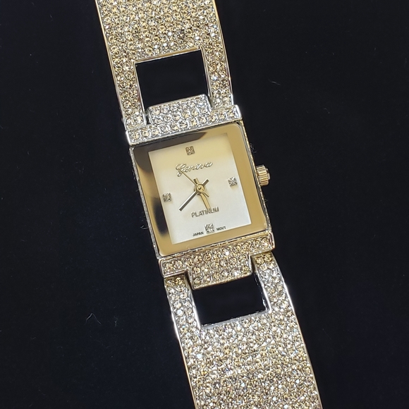 Geneva platinum bangle watch. New! No box. - Picture 10 of 11